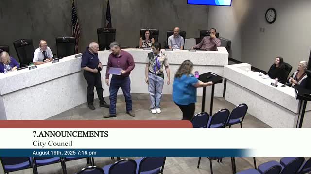 Universal City Mayor Awards Key to City to Eagle Scout Scott Evan Avery