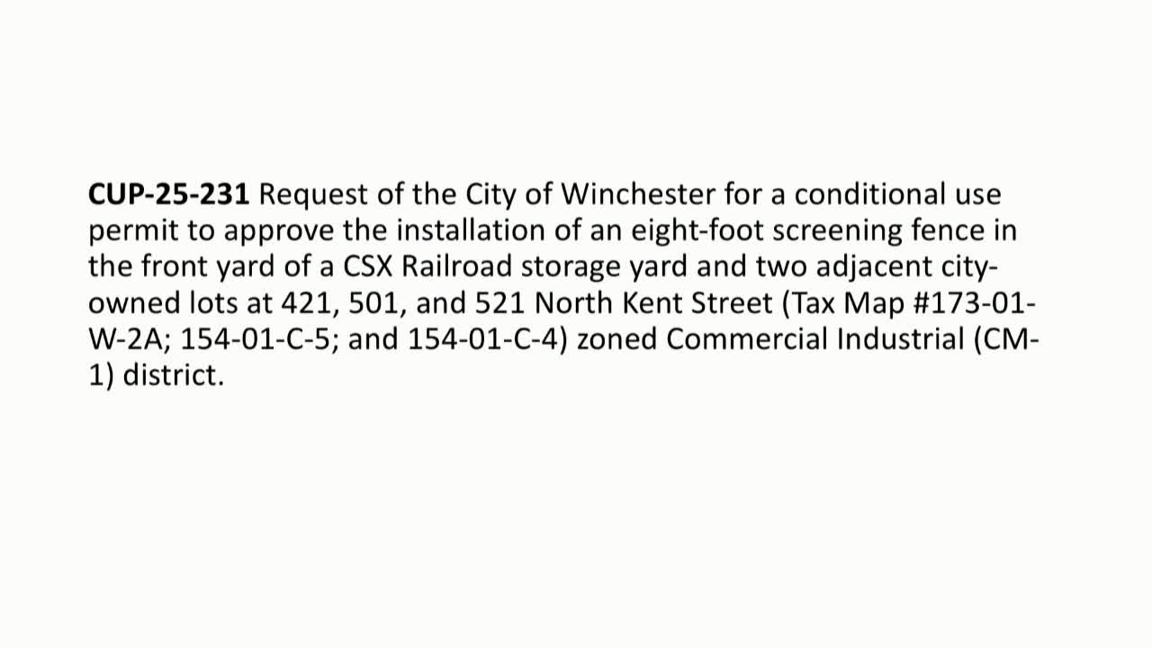 City Proposes 8 Foot Fence to Screen CSX Storage Yard Near Retention Ponds