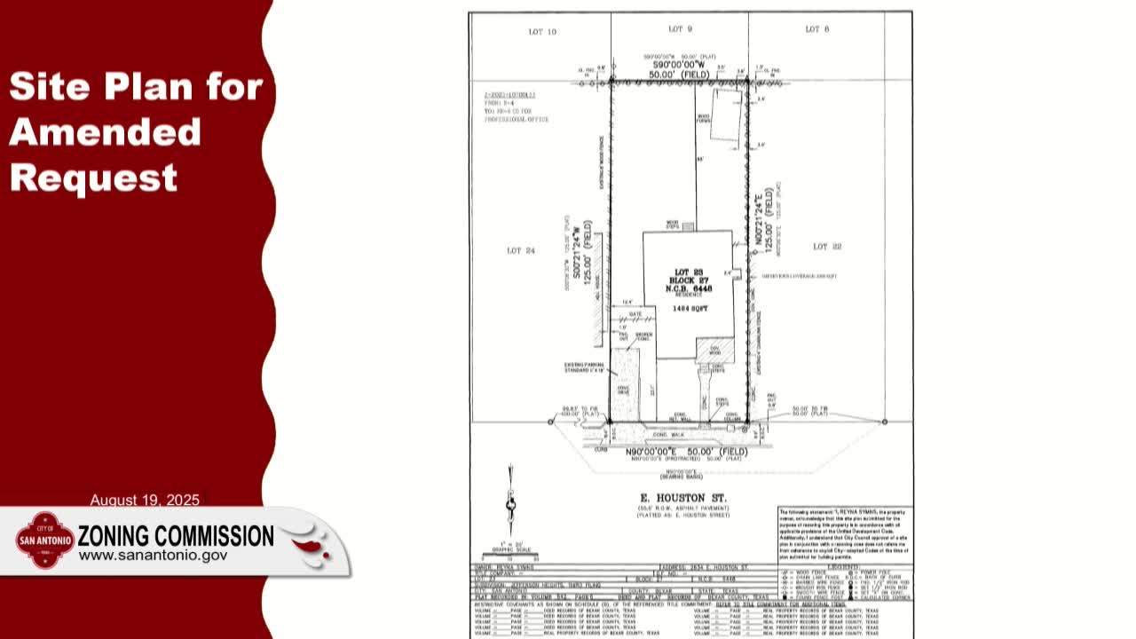 Reina Sims Seeks Zoning Amendment for Tax Office at 2634 East Houston Street