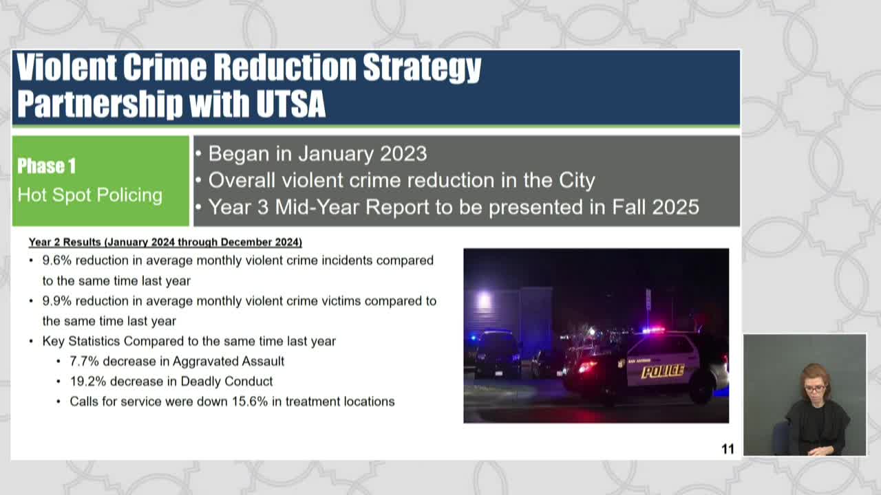 Austin's SPDI Unveils 2024 Violent Crime Reduction Strategy in Collaboration With UTASA