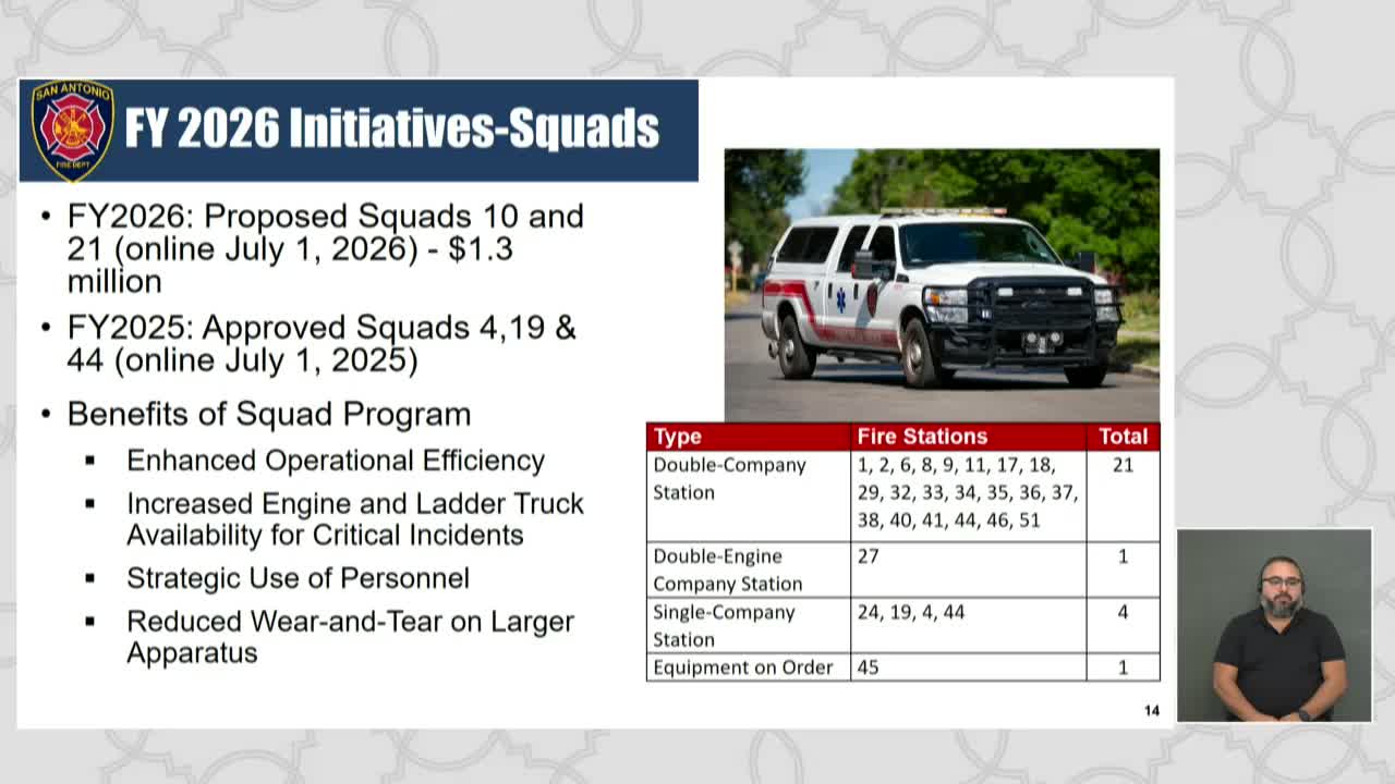 Proposal Introduces Two Squads at Stations 10 and 21 for Enhanced Emergency Response