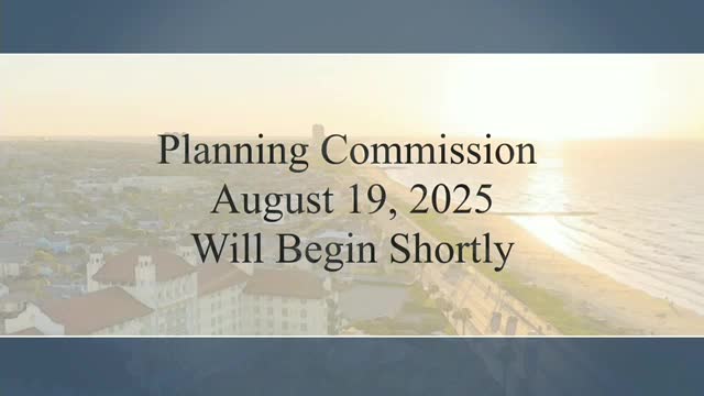 Galveston Planning Commission Meets for August Agenda Review