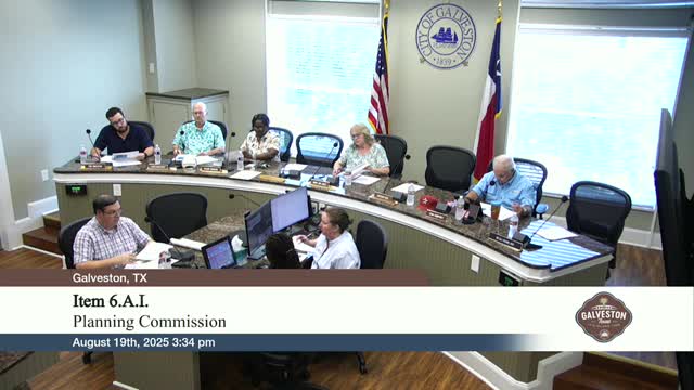 Galveston Planning Commission Reviews Revised Single Family Dwelling Proposal Near Dune Area