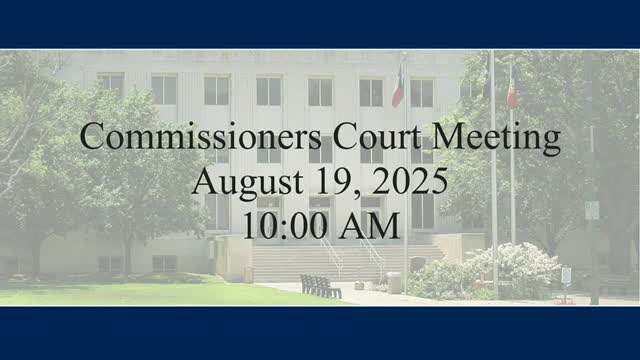 Grayson County Commissioners Amend Meeting Minutes and Announce Upcoming Speaker Event