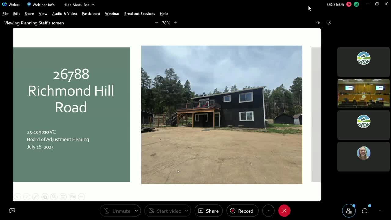 Board approves short-term rental at Richmond Hill Road; occupancy corrected to match septic capacity
