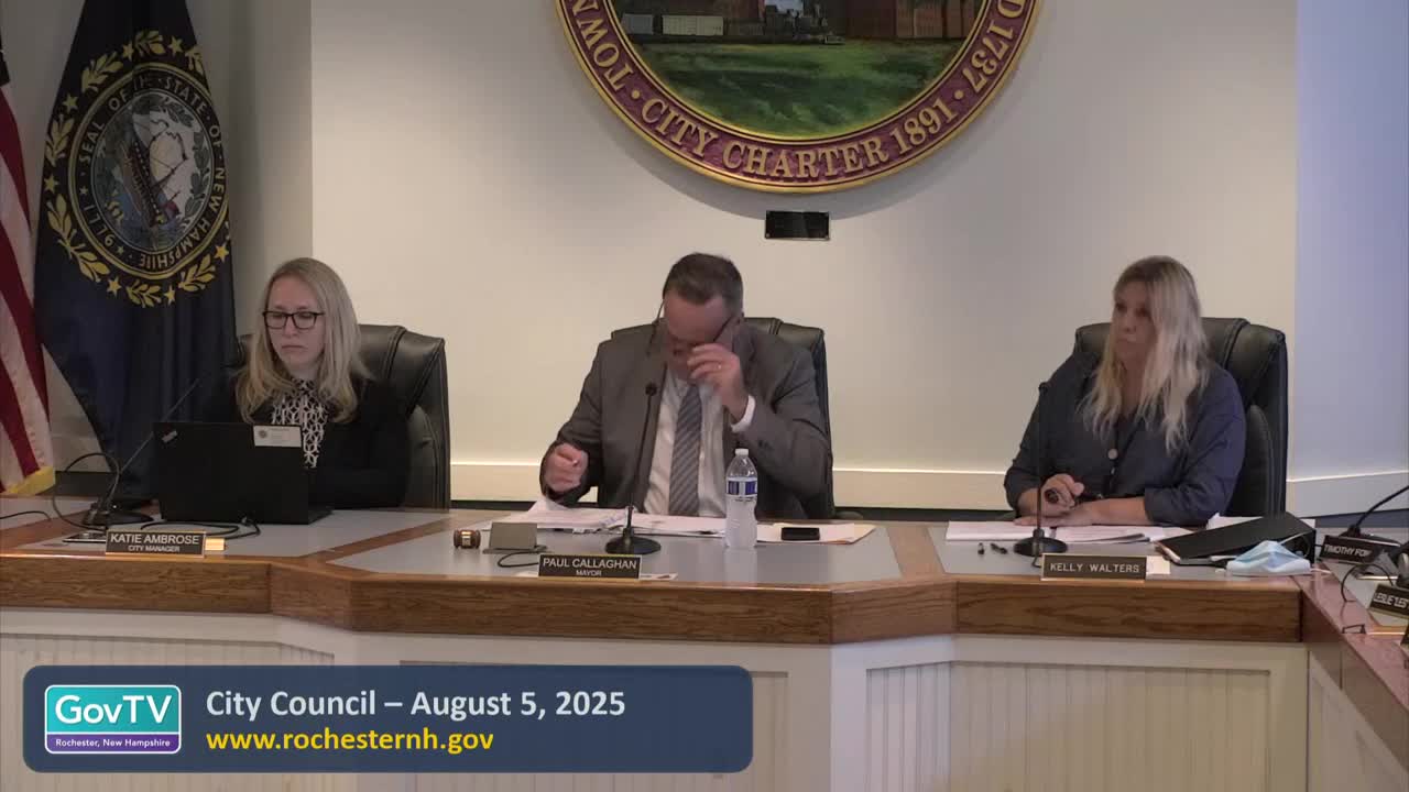 Council approves 2026 bonded paving list and authorizes DPW safety study at Route 125/Colby Street