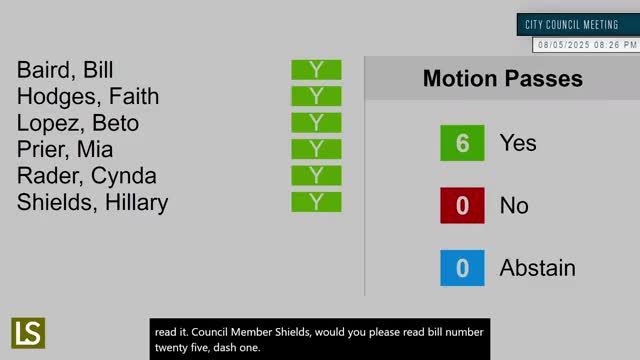 Council authorizes easement acquisition and potential condemnation for Douglas Street improvements