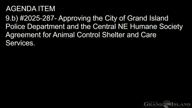Grand Island City Council finalizes three-year animal control contract with humane society