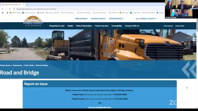 Pueblo County launches redesigned Road & Bridge website to streamline reports and public transparency