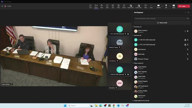 Tillamook County, solid waste and 4‑H districts adopt FY 2025–26 budgets; commissioners warn reserves are being used