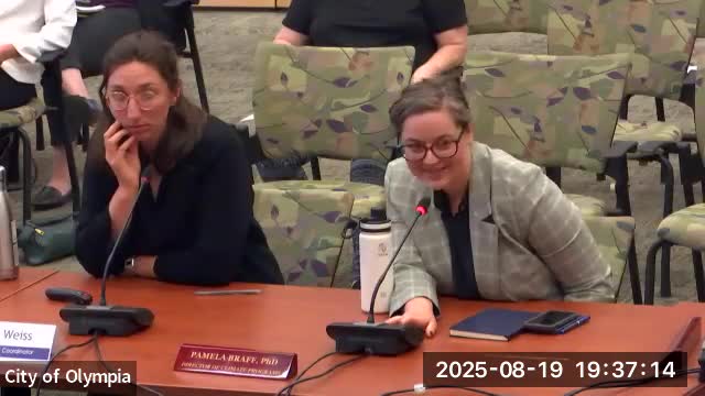 Olympia City Council Discusses Sea Level Rise Response Plan and Emergency Management Integration