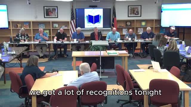 Waynesville Board Celebrates Athletic Achievements of Middle School Students