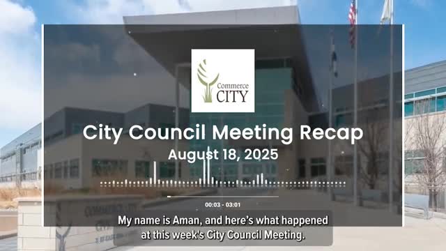Commerce City Council Appoints Sean Ford to Police Pension Board and Approves Land Code Amendments