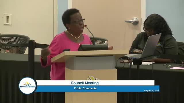 Riviera Beach Council Amends Zoning Laws for Public Notice Requirements