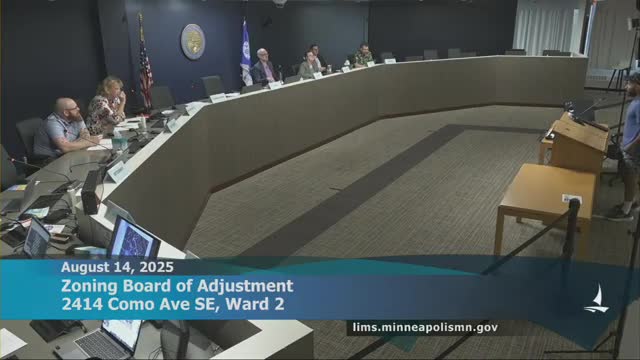 Neighbors Voice Concerns Over Proposed Occupancy Change at 2414 Como Avenue Southeast