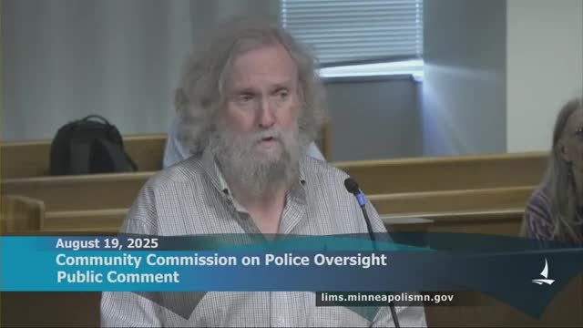 Public Speaker Urges Rejection of MPD Chief's Discipline Policy Changes