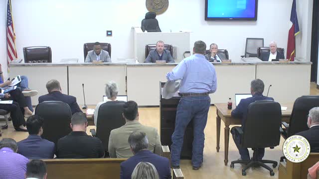 Carl Baggett Addresses Waller County Commissioners as Local Citizen and Treasurer