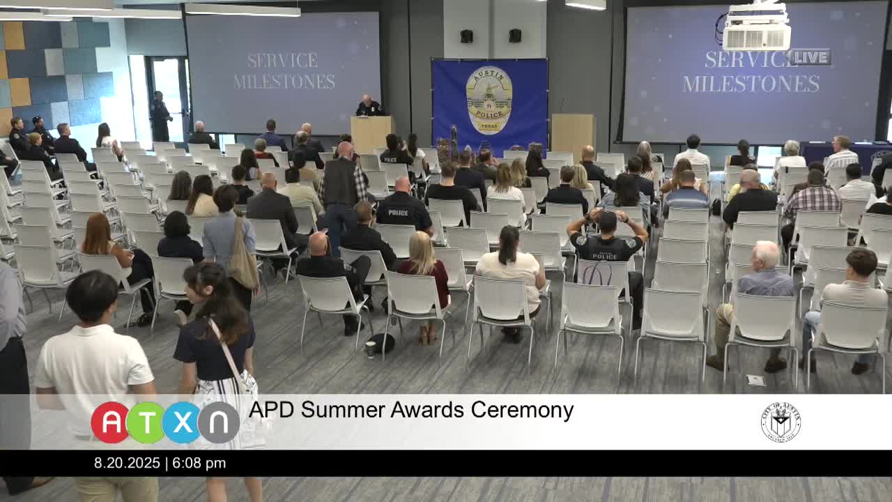 Austin Police Department Honors Officers for Service Milestones and Promotions