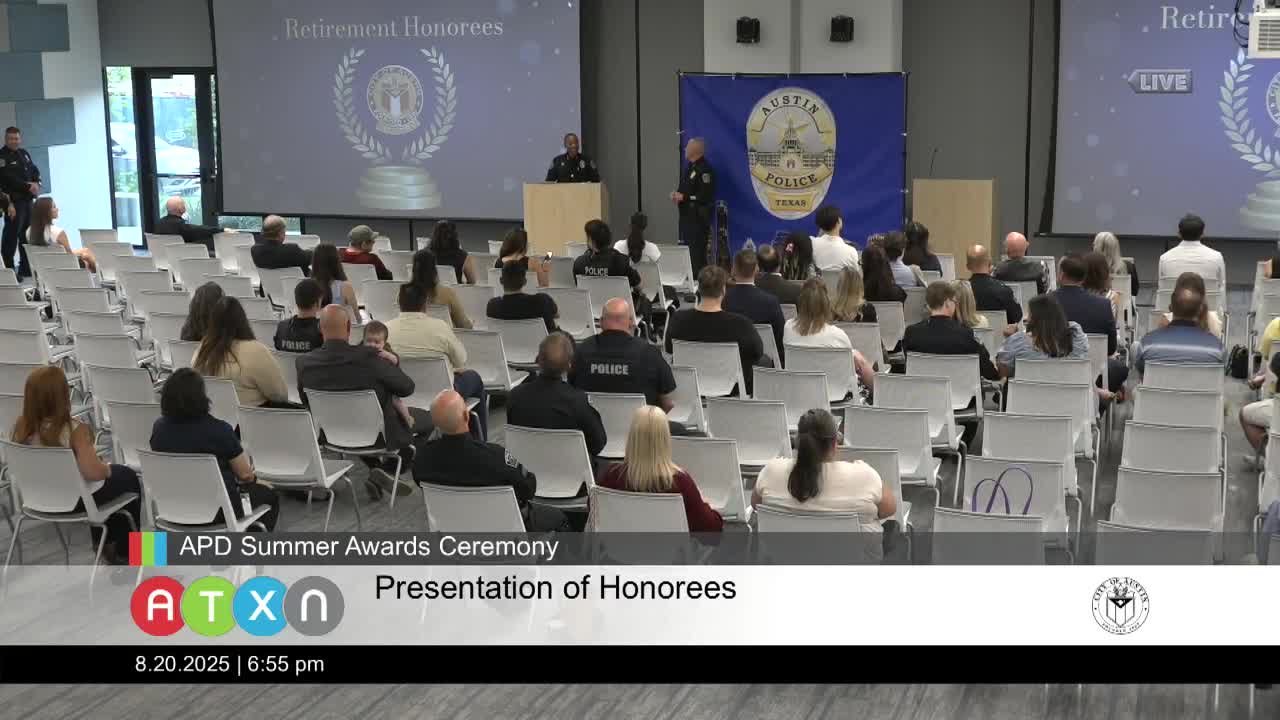 Austin Police Department Honors Retiring Officers for Decades of Service