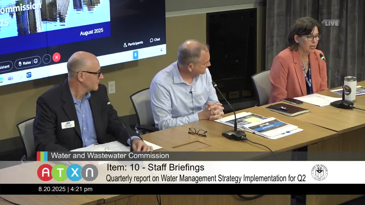 Austin Water Task Force Presents Second Quarterly Report on Drought Measures
