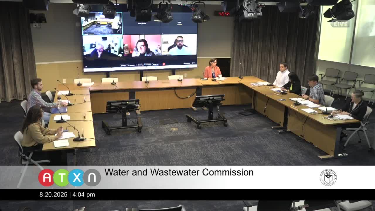 Chair Maxwell Gaines leads quorum during commissioners meeting with Colorado River Alliance