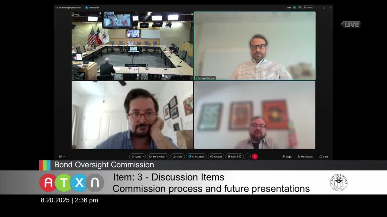 Bond Task Force discusses transparency and accountability in public project funding