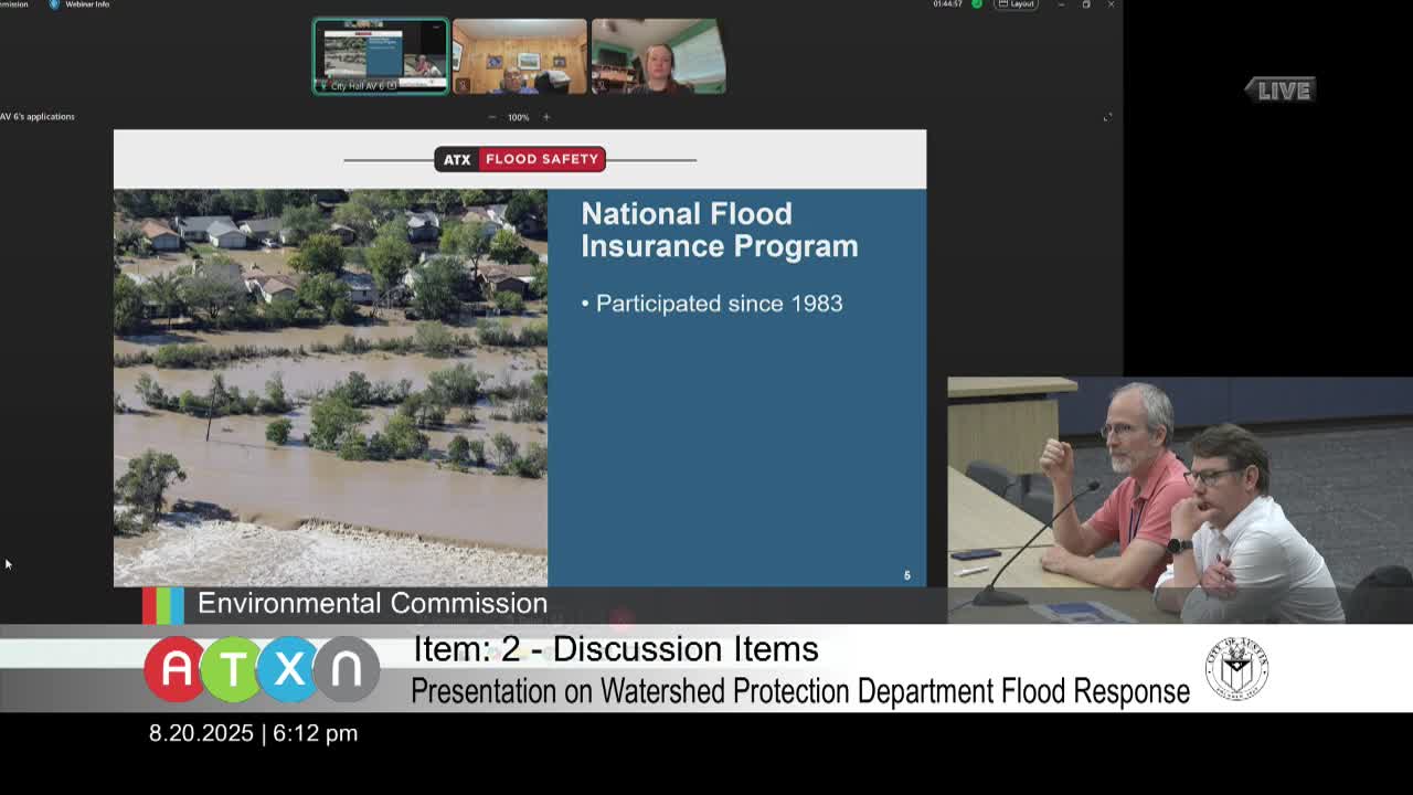 Austin's Floodplain Regulations Established for National Flood Insurance Program Compliance