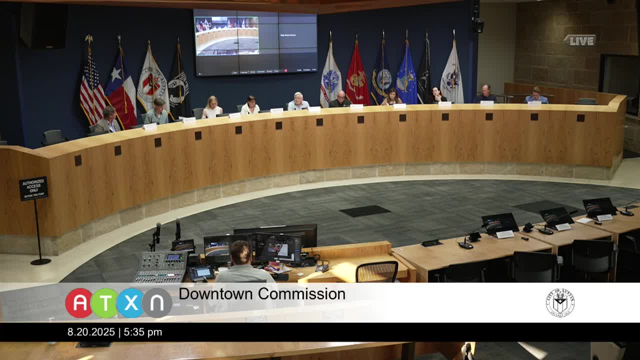 David Colligan presents Raleigh Austin's downtown development proposal to city council