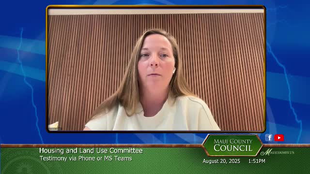 Maui County Council members weigh concerns on TIG scope and Bill 9 timeline