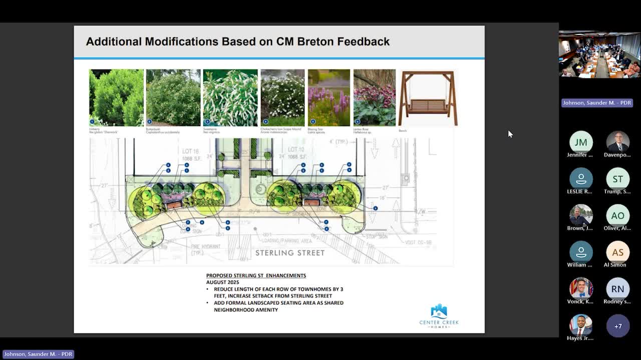 Richmond Planning Commission Reviews Sterling Street Development Proposal and Density Concerns