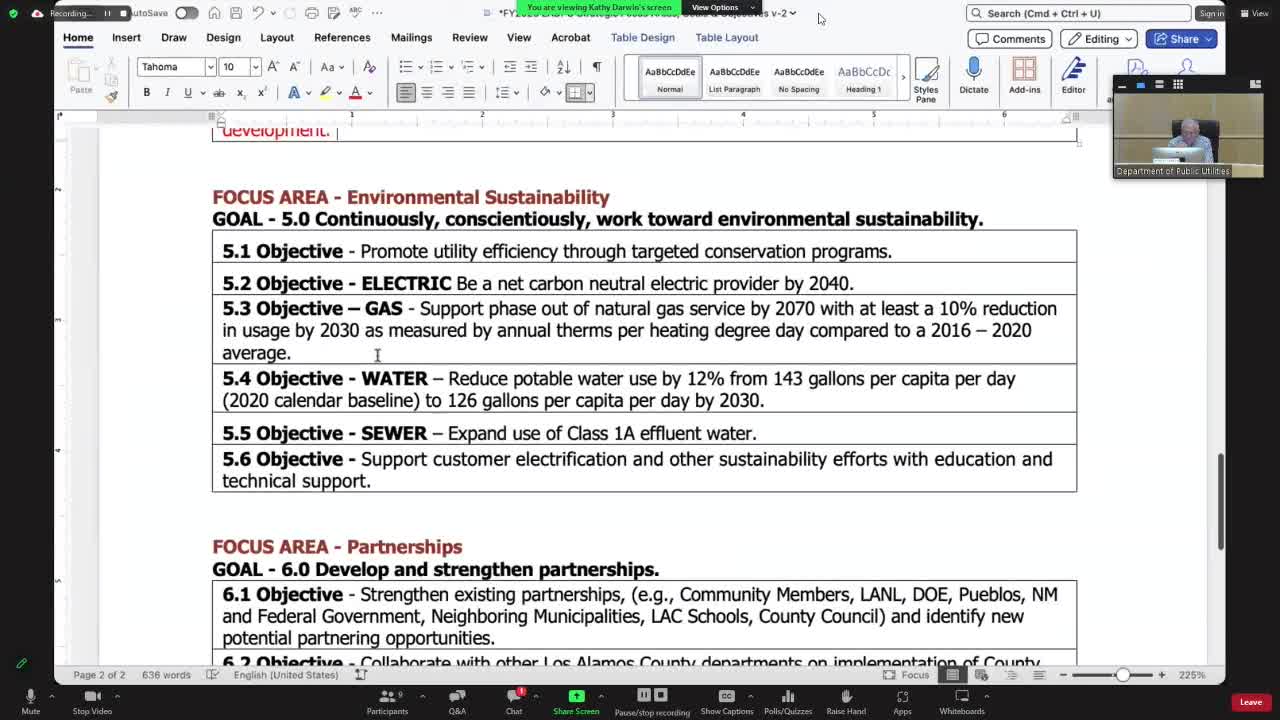 Los Alamos Board Discusses Water Use Reduction Goals and Sustainability Plans