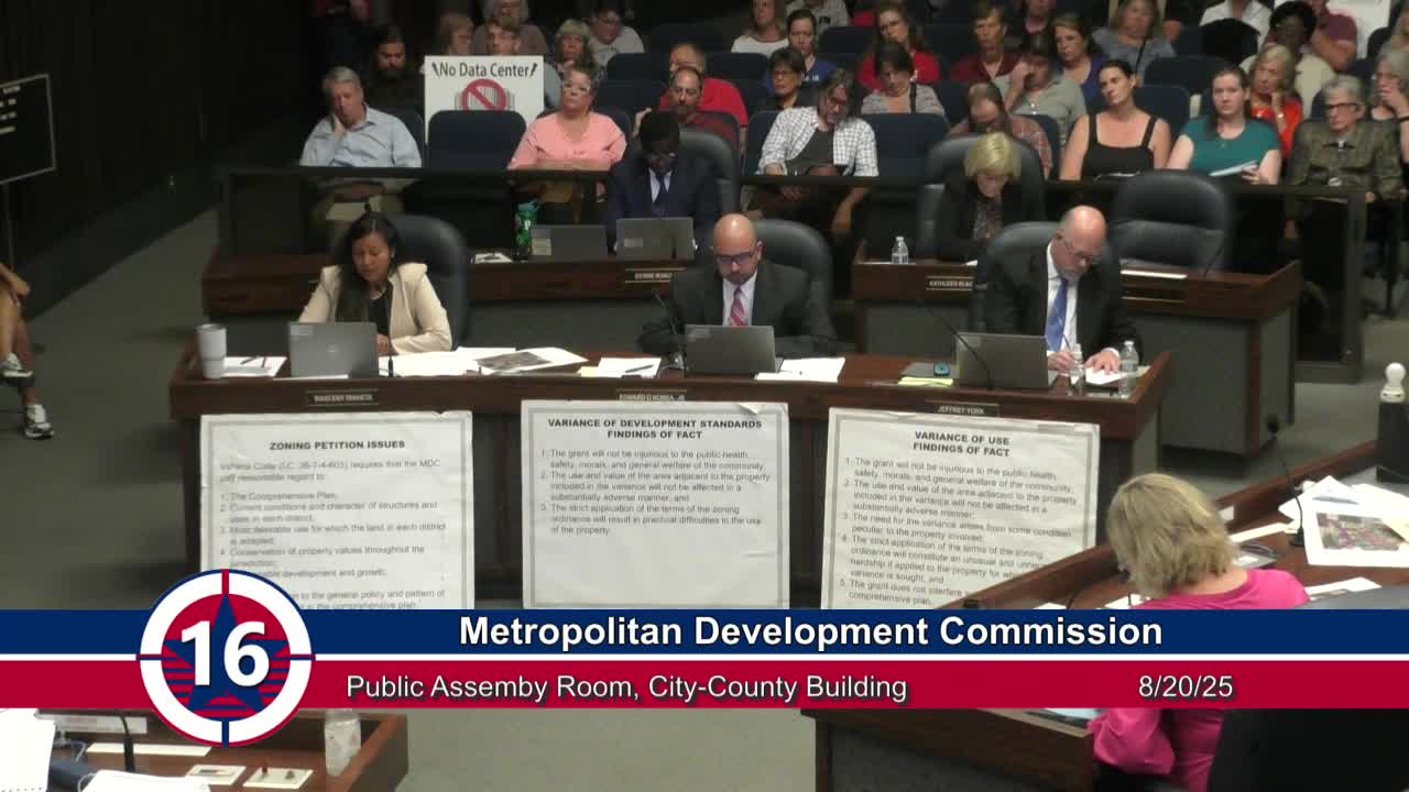 Indianapolis Economic Leader Jim Schellinger Advocates for Zoning Modifications and Variance Approval