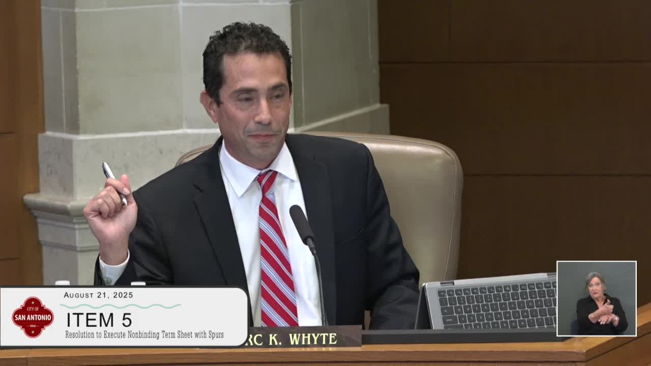 San Antonio Council Members Discuss Spurs Deal and Community Engagement Plans
