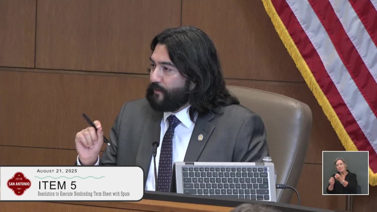 San Antonio City Council Discusses Nonbinding Term Sheet With Spurs On Arena Project