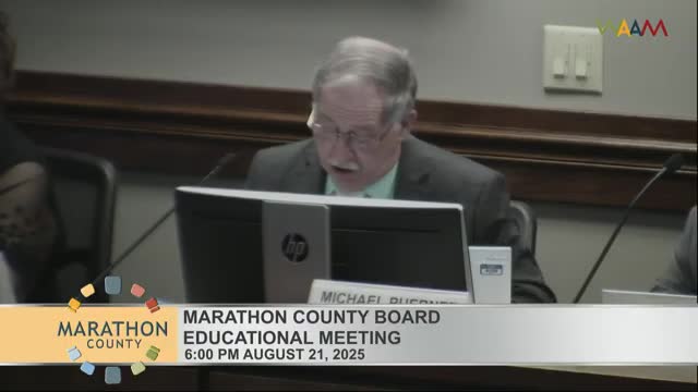 Marathon County Board Reappoints Biederman and Discusses Multiple Rezoning Ordinances