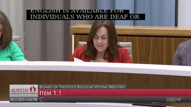 Austin ISD Board Celebrates Successful Start to 2025-26 School Year