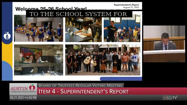 Austin ISD Board Discusses Library Policies and Student Conduct Amendments