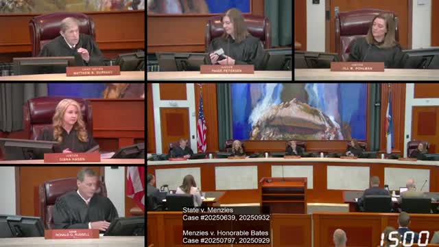 State v Menzies Hearing Explores Competency Issues Before Execution
