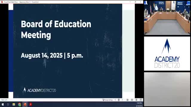 Board of Education Honors Faculty and Students at D20 Meeting