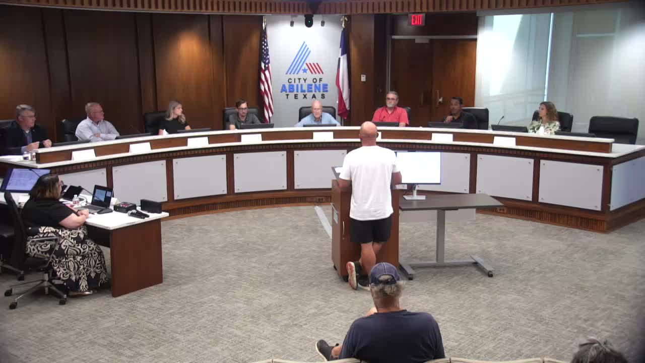 Abilene Residents Discuss Street Maintenance Plans and Safety Concerns