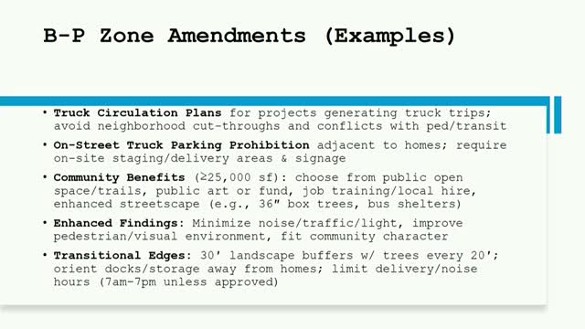 City Council Considers Truck Circulation Plan and Zoning Amendments for Local Businesses