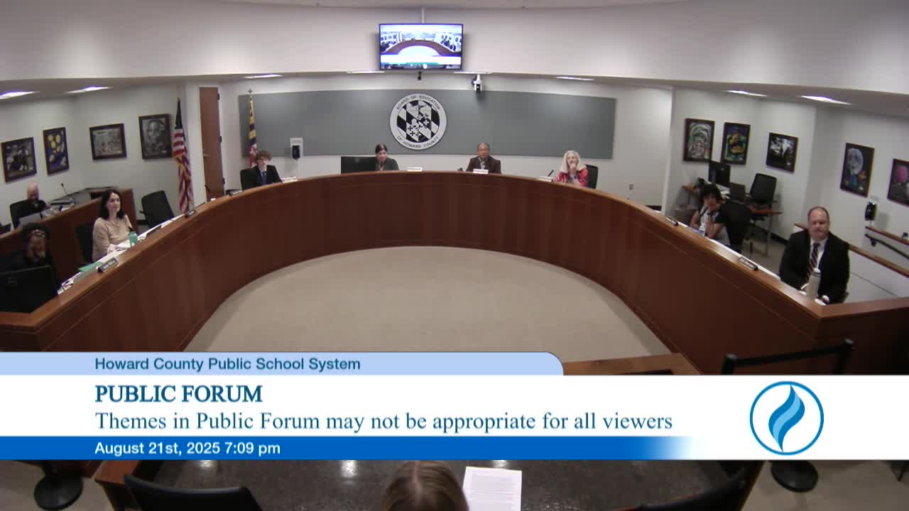 Doctor DeStefano advocates secure firearm storage resolution for Howard County schools