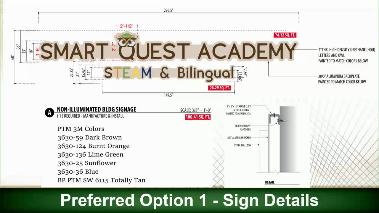 SmartQuest Academy Sign Variance Proposal Discussed by City Council