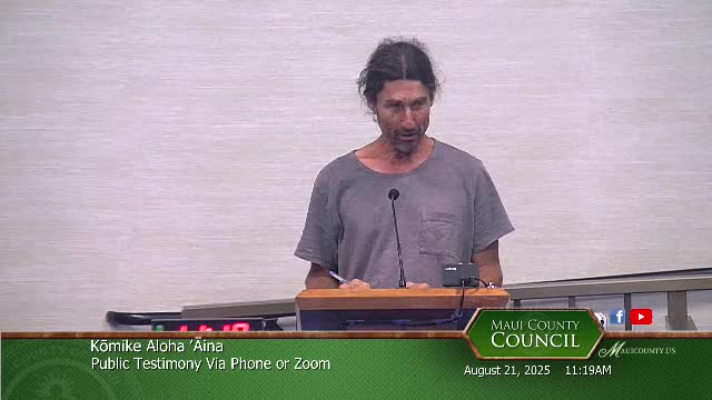 Molokai Council Discusses Climate Resilience Plan and Recycling Initiatives