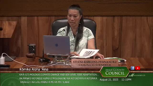 Sustainable Molokai and Hunting Club Host Community Sea Level Rise Awareness Tour