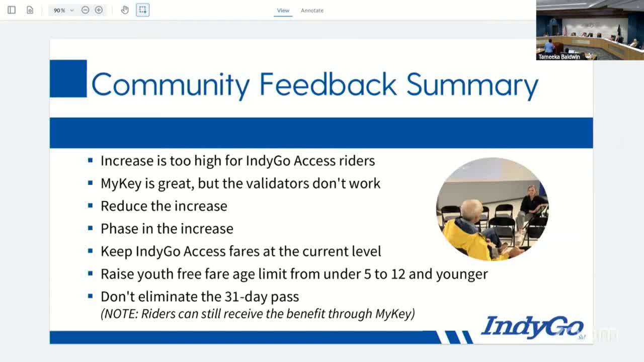 Indigo Board Reviews Fare Increases and Public Concerns on Transit Equity