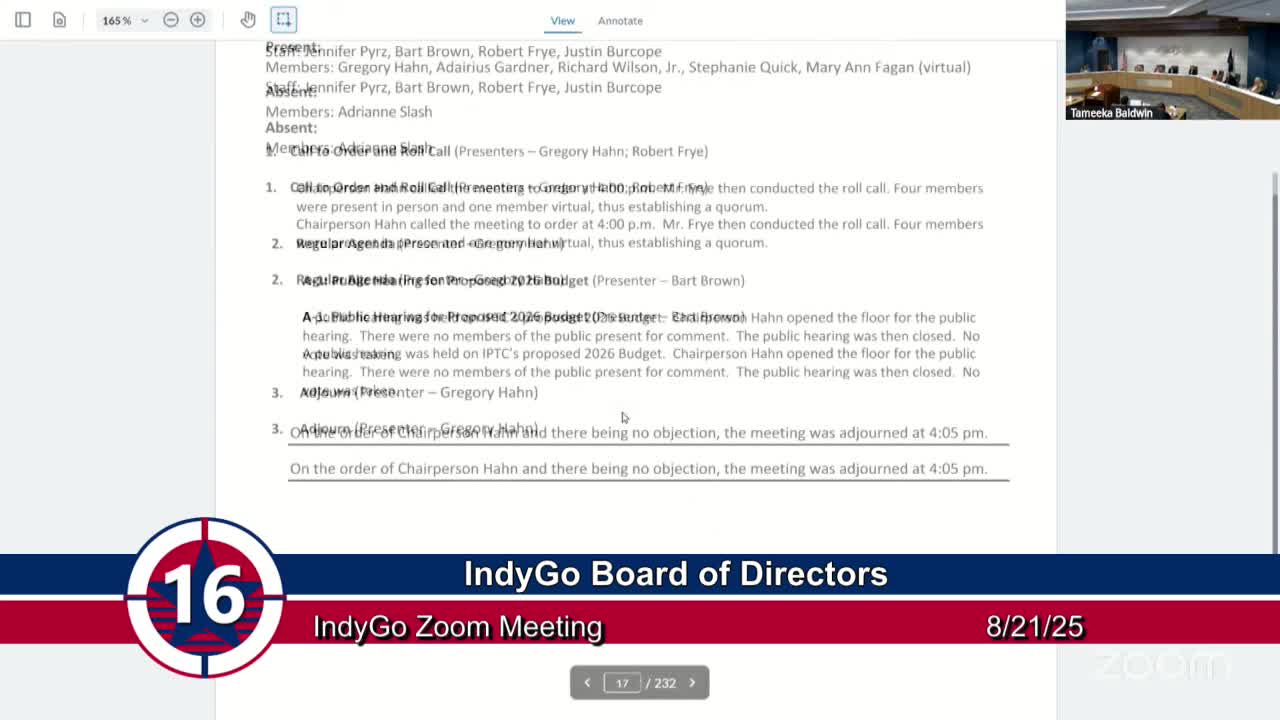 Indigo Board Approves $432M Fiscal Year 2026 Budget with Special Tax Levy