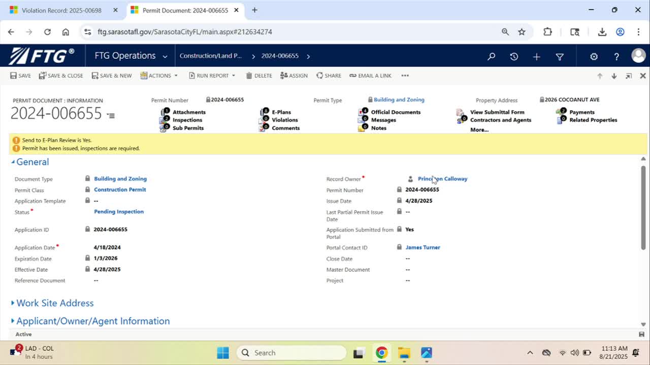 City of Sarasota conducts hearing on Marcus Franz's building code violations