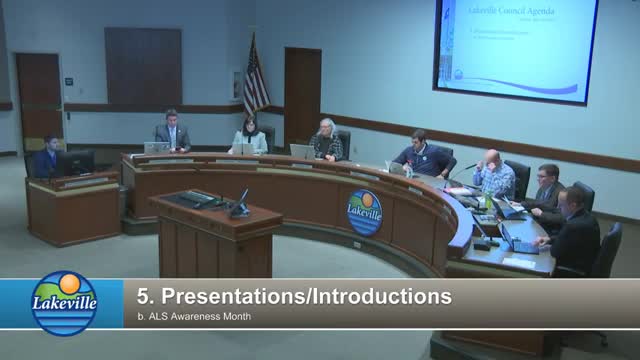 Lakeville City Council Declares May as ALS Awareness Month