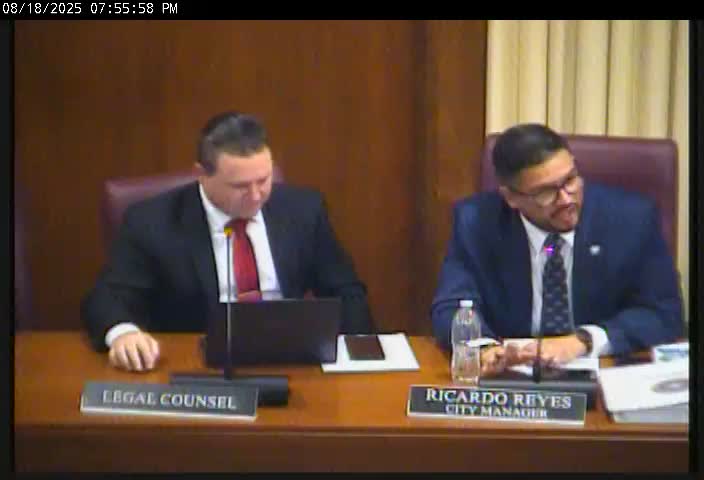 Council adopts first-reading ordinance limiting number of active city contracts per vendor to diversify procurement